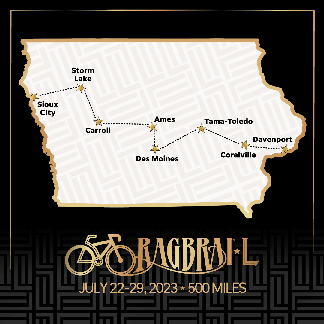 RAGBRAI Route Announced, Greene County Could Be Included Raccoon