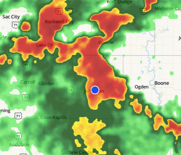 Wednesday Thunderstorm Warning for Greene Co Resulted in Different ...