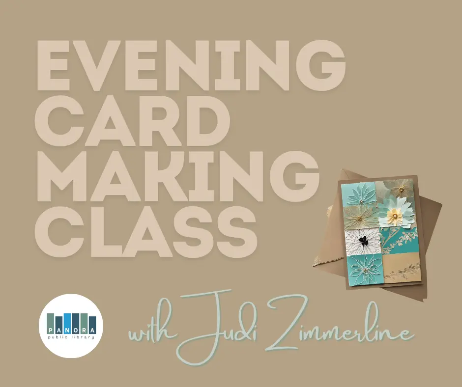 Evening Card Marking Class at the Panora Public Library