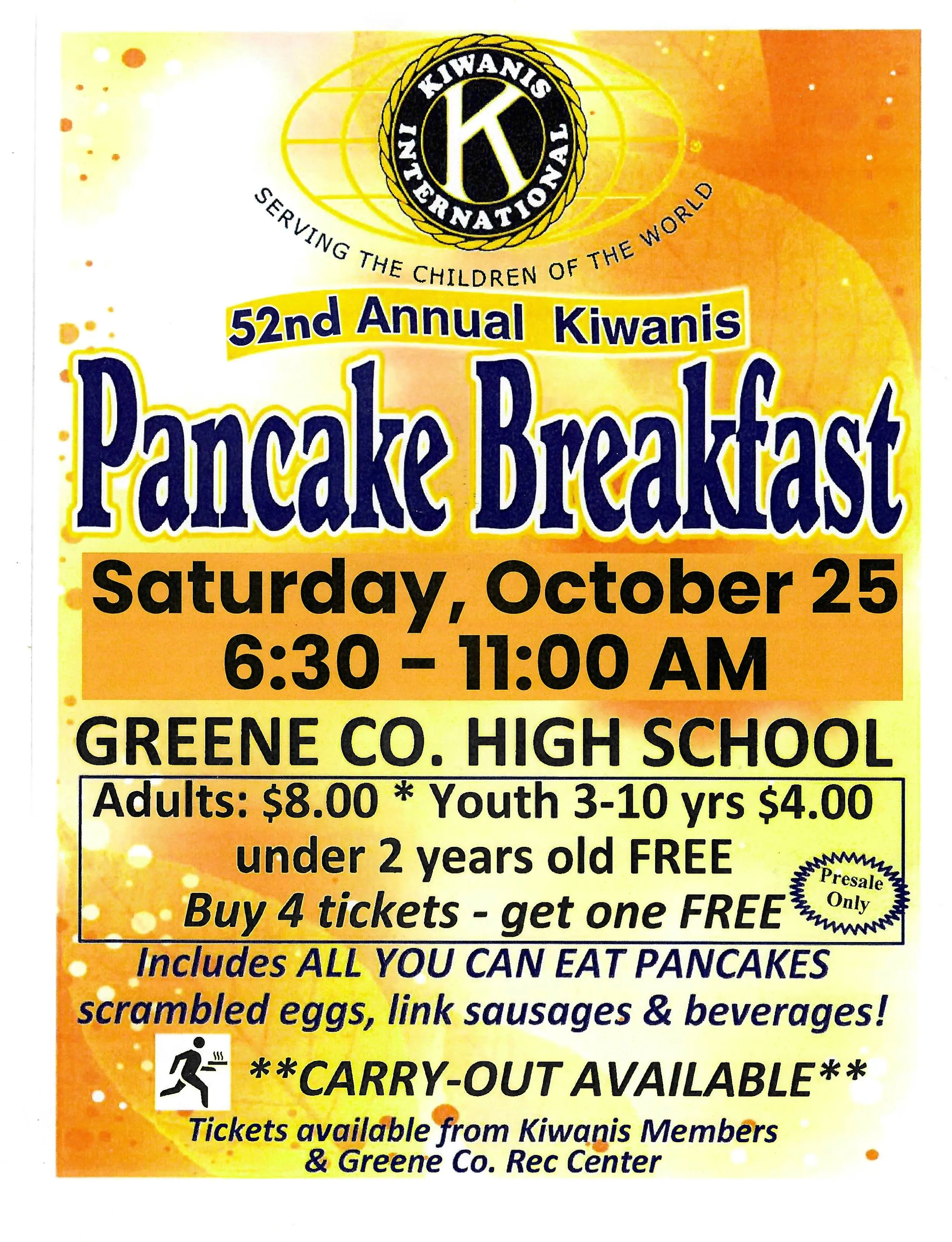 Jefferson Kiwanis 52nd Annual Pancake Breakfast