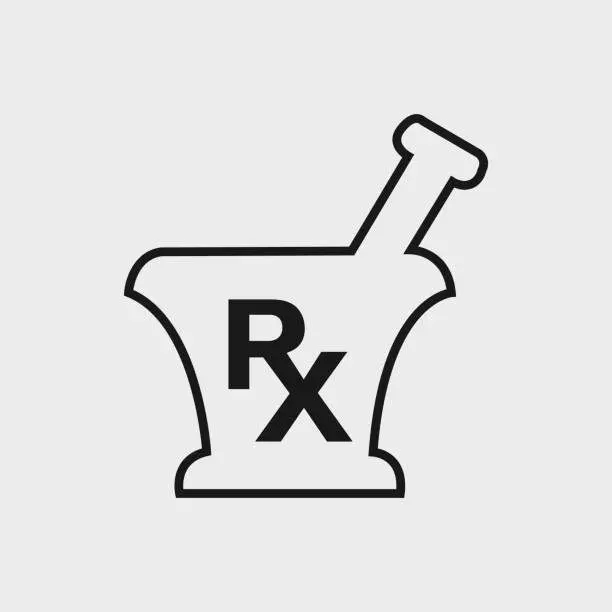 pharmacy-and-medicine-line-icon-on-gray-background