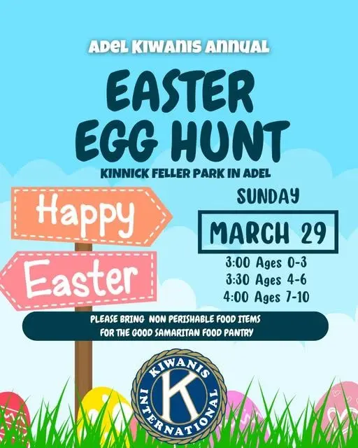 Adel Kiwanis Annual Easter Egg Hunt