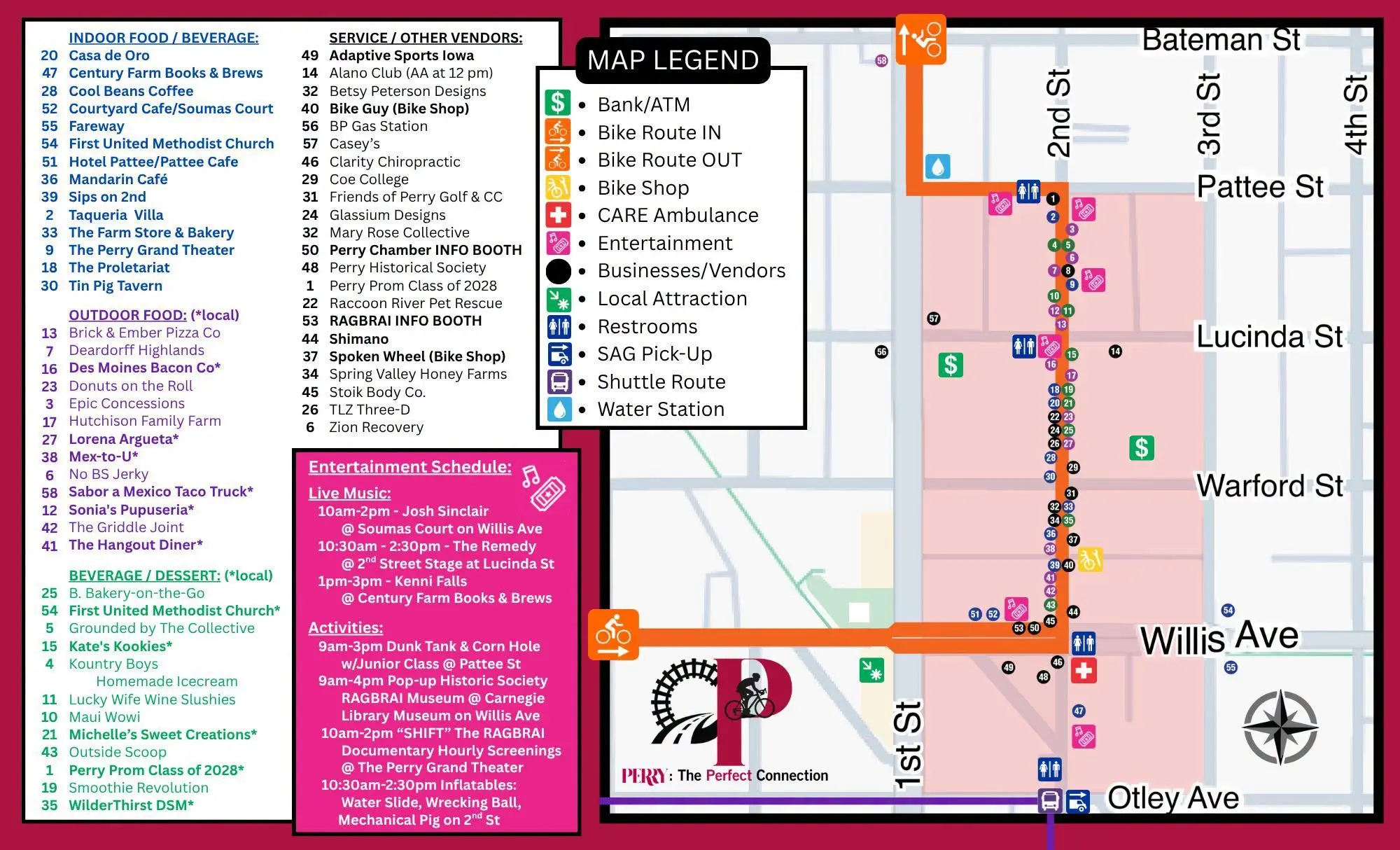 Devney Perry Map City of Perry Prepped and Ready for RAGBRAI Next Week | Raccoon Valley ...