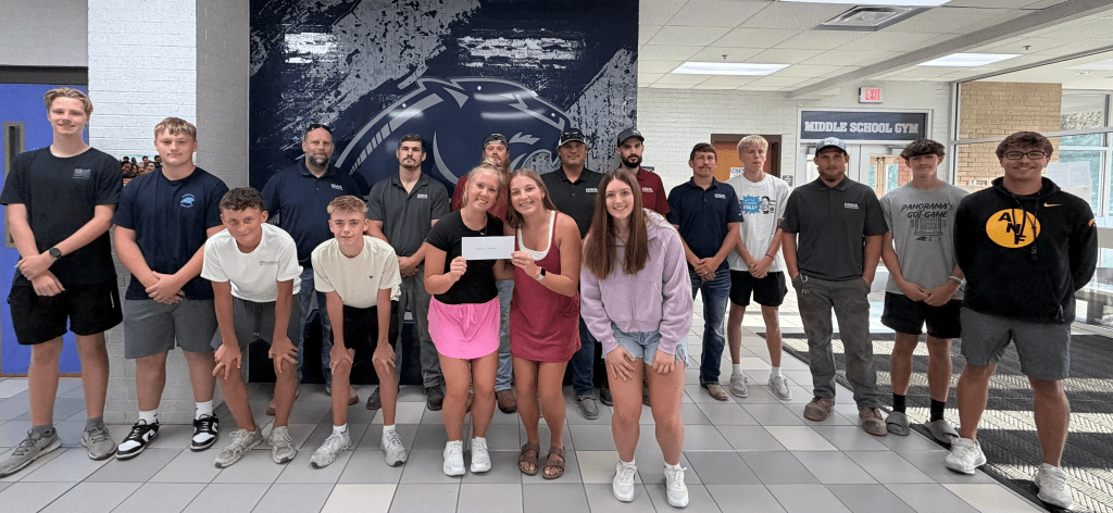 Panorama Receives Donation for Weight Room