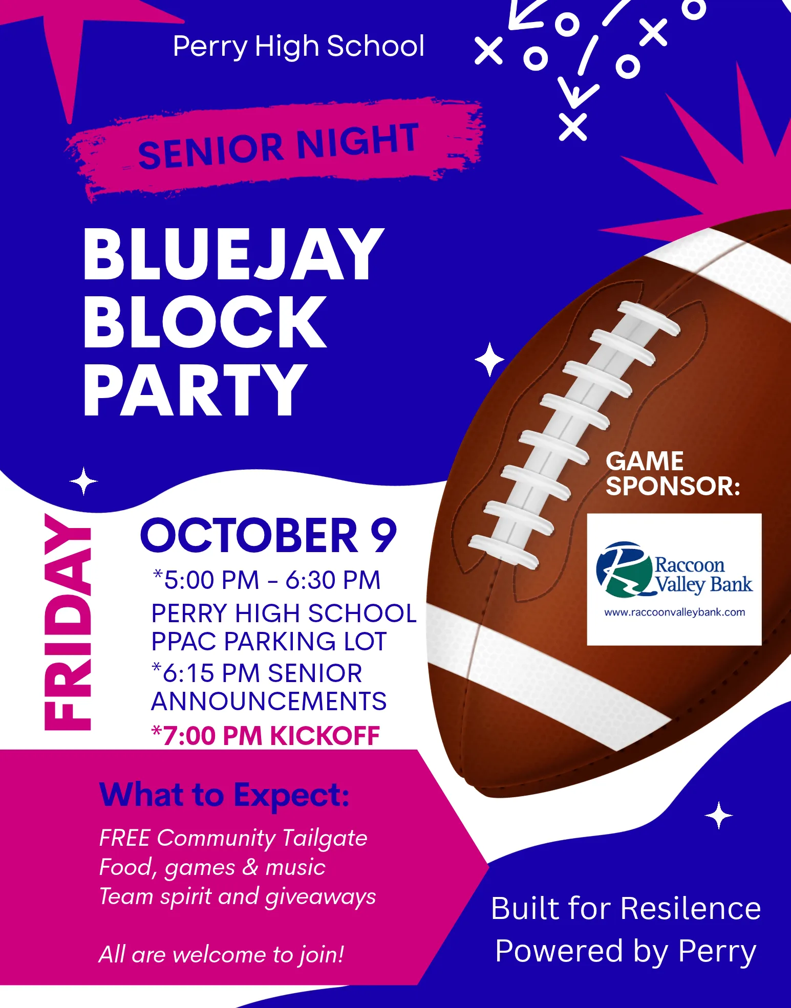 Up Blocker PHS Announces Senior Night Block Party before week 7 match up | Raccoon ...