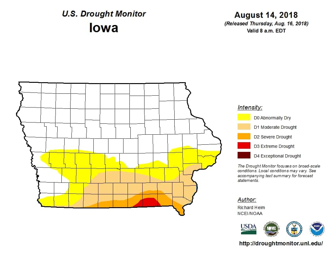 Drought Conditions Worsen In Southeast Iowa | KCII Radio - The One To ...