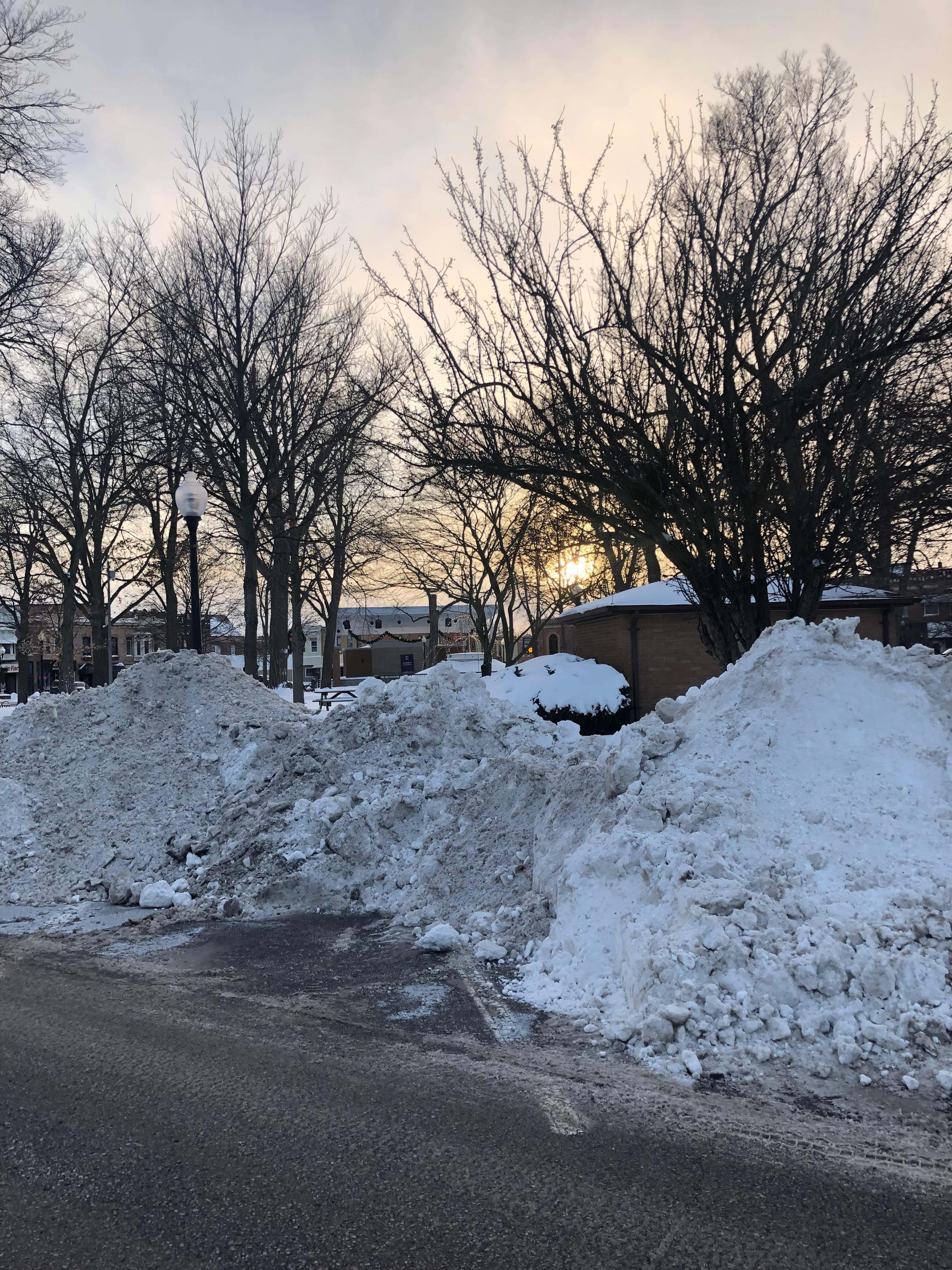 snow-piles
