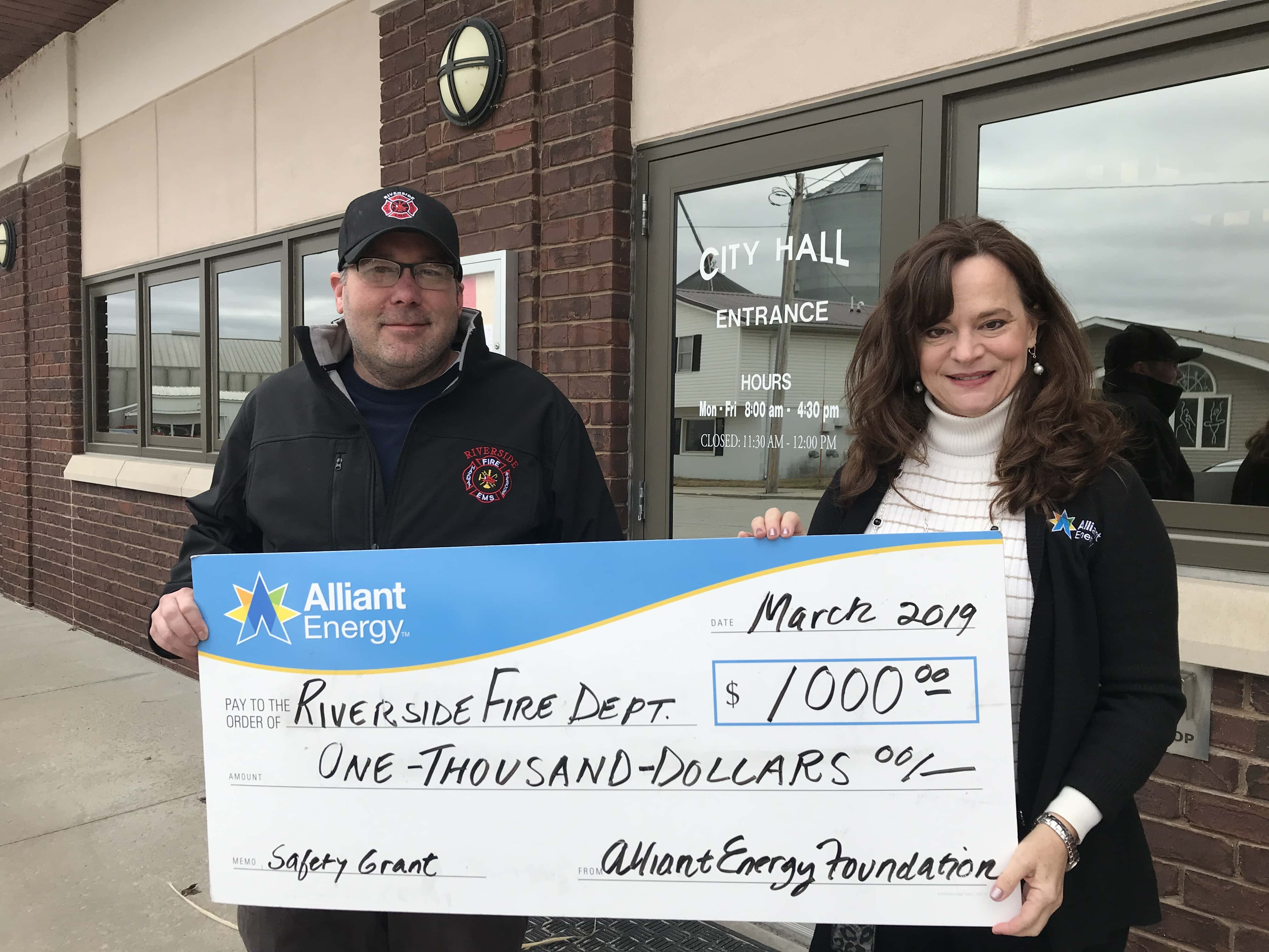 riverside_fd_alliant_energy_grant