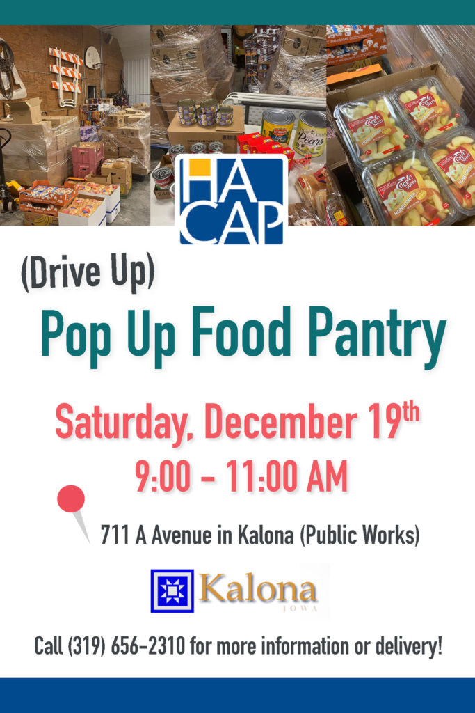 Pre-Christmas Pop-Up Food Pantry Saturday in Kalona - Vimarsana News