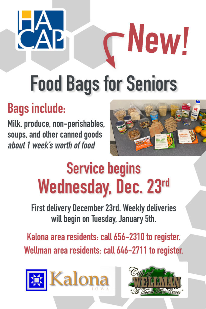 City of Kalona Delivering 100 Food Bags to Seniors - Vimarsana News