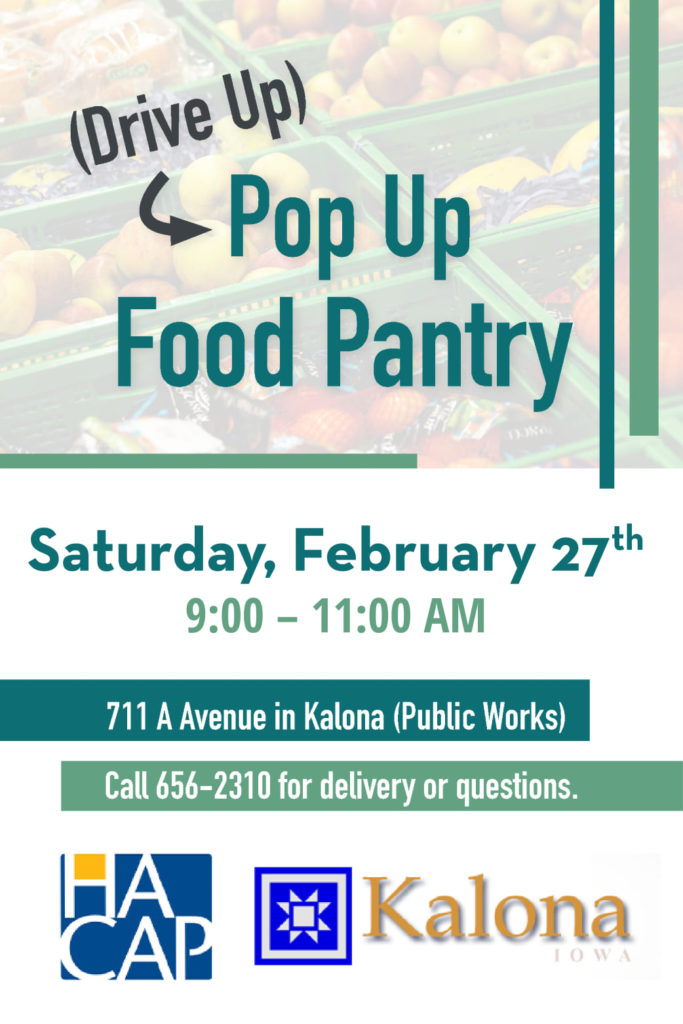 Kalona February Pop-Up Food Pantry Tomorrow - Vimarsana News