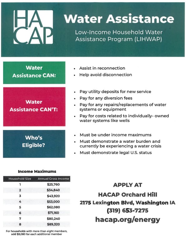 HACAP Offering Low-Income Water Assistance for Washington Residents - kciiradio.com