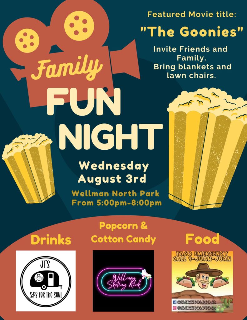 Wellman Hosts Family Fun Night Wednesday - Vimarsana News