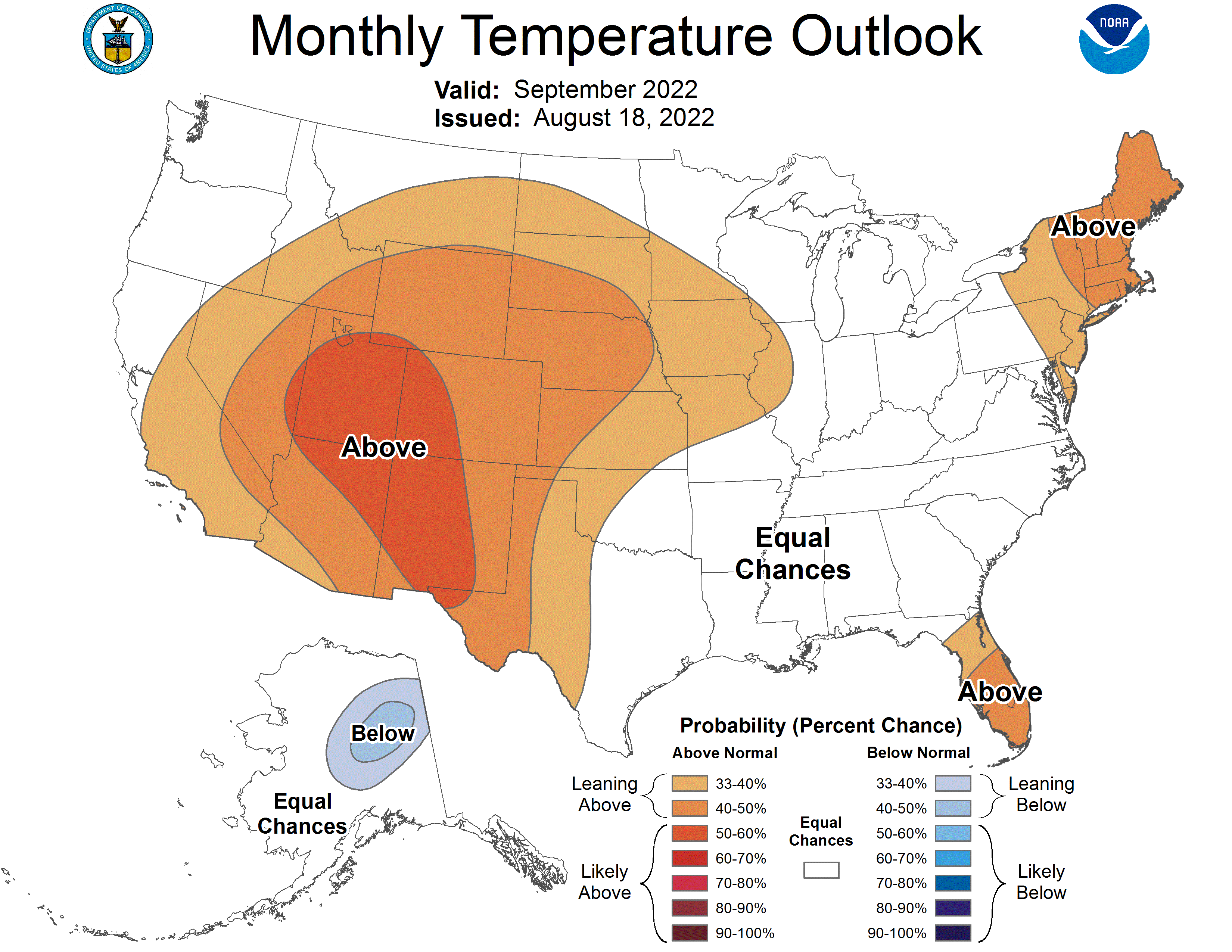National Weather Service Climate Outlook for SeptemberNovember KCII