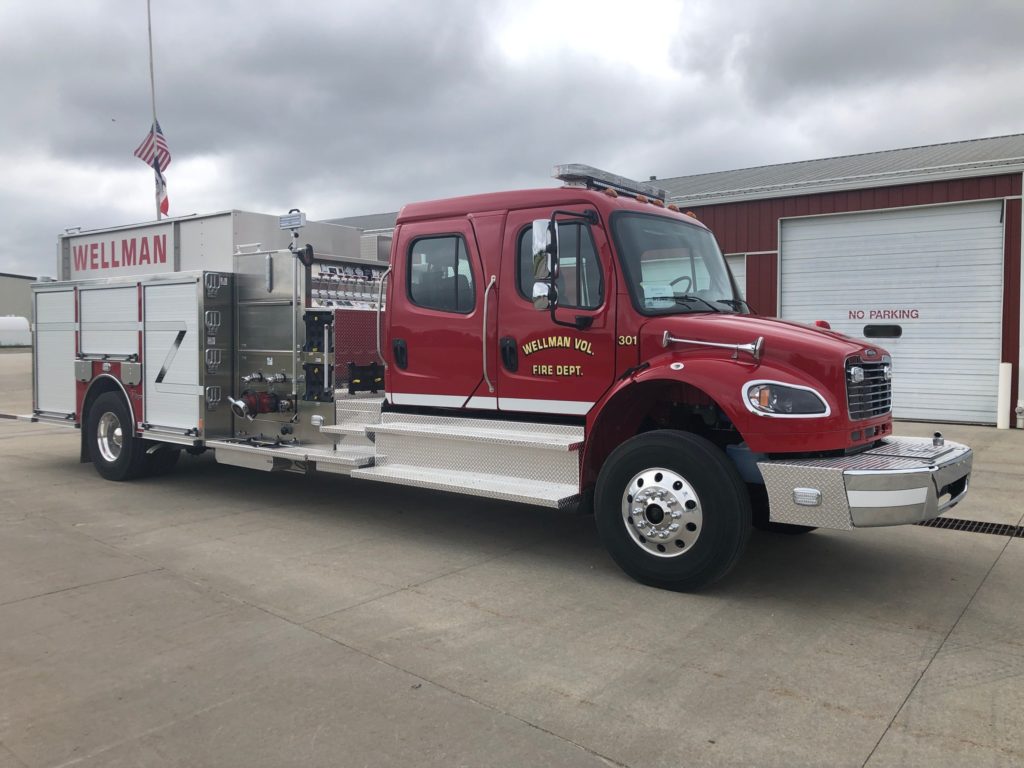 Wellman Volunteer Fire Department Adds New Truck To The Fleet KCII