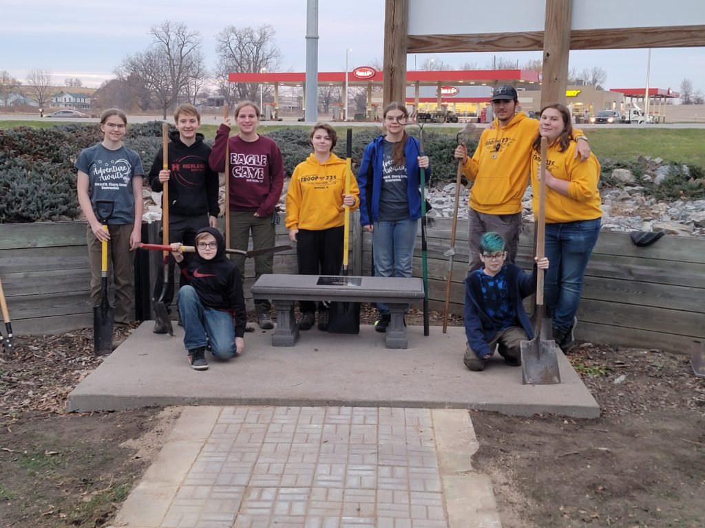Scout Troop 235 Finishes Brad Walker Memorial Walkway - Vimarsana News