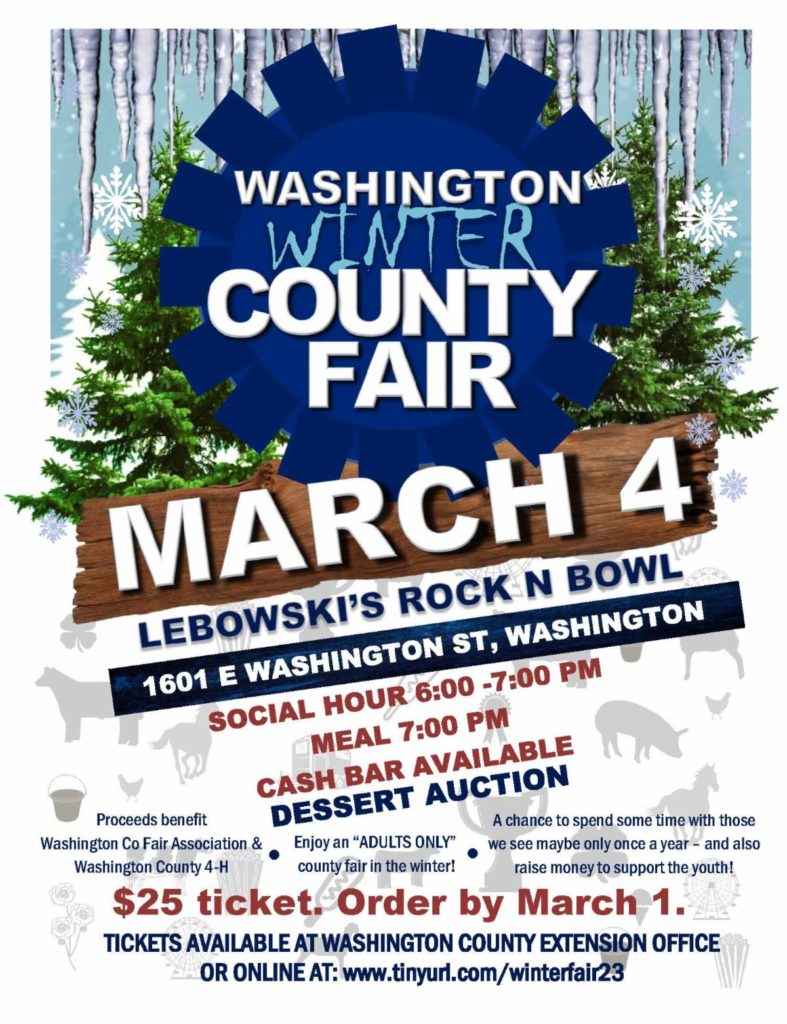 Tickets Available for the 4th Annual Washington Co. WINTER Fair - Vimarsana News
