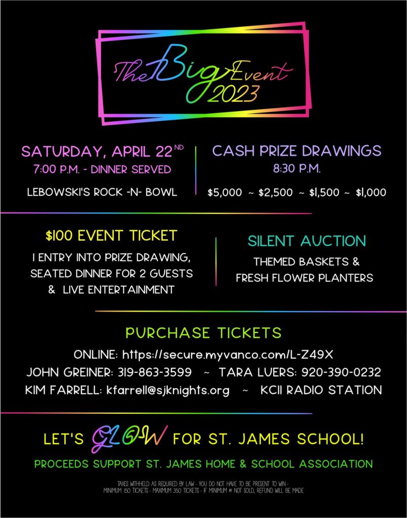 St. James The Big Event Fundraiser - Vimarsana News