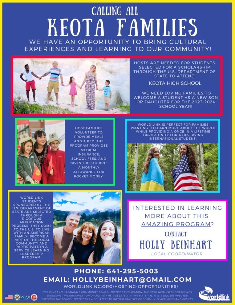 Host Families In Southeast Iowa Wanted For International Students - Vimarsana News