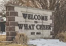 welcome-sign-along-highway-21-in-what-cheer-iowa