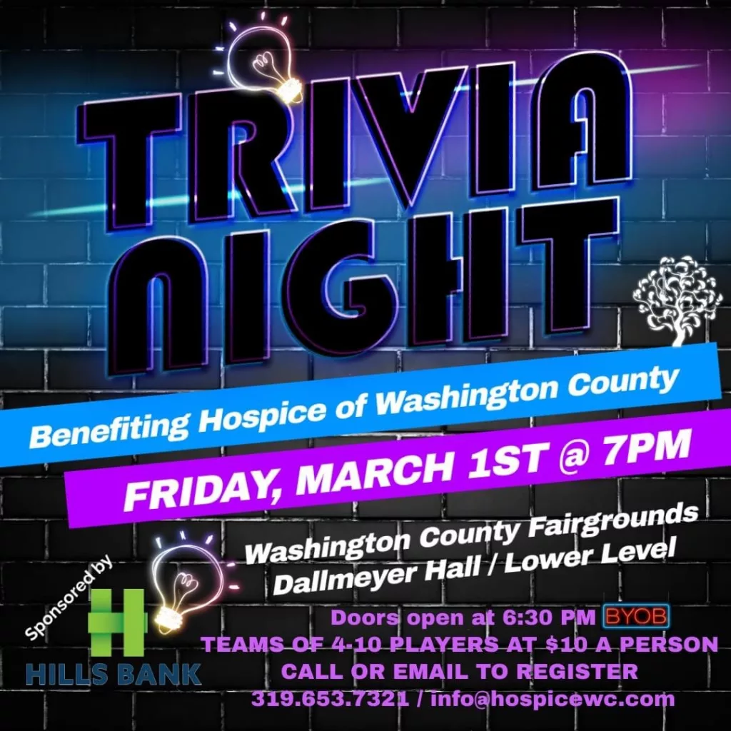 Trivia Night Benefiting Hospice of Washington County - Vimarsana News