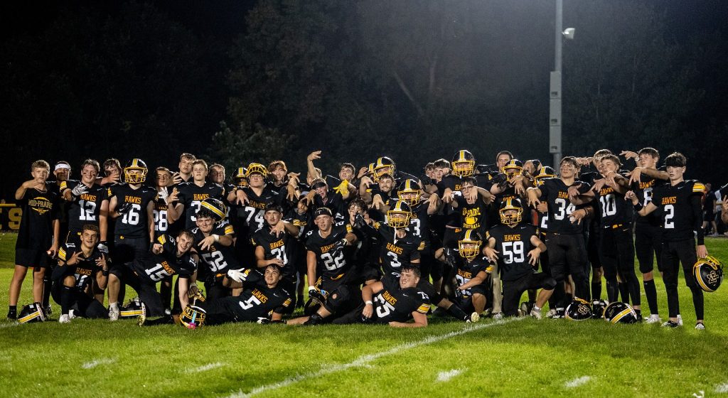 Top 10 Mid-Prairie Sports Stories 2025-26: #7 Dominant Golden Hawk Football Season Rewrites Record Books