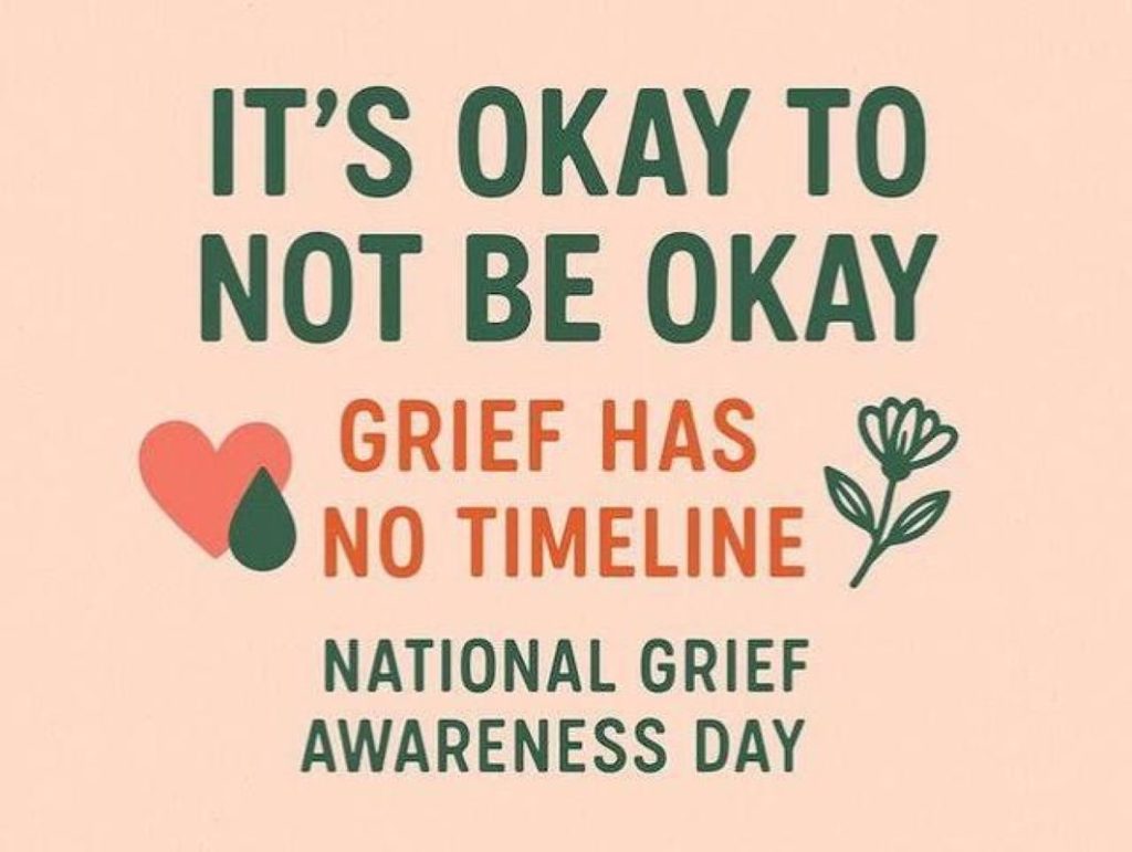August 30th is National Grief Awareness Day, Free Local Support is Available