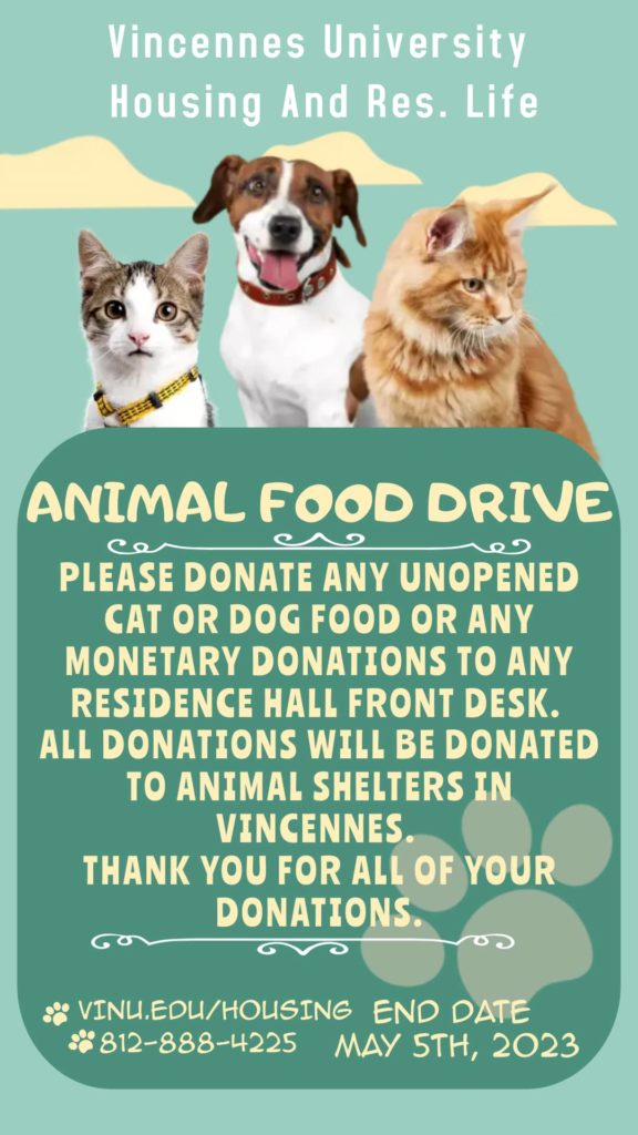 Pet Food Drive Vincennes PBS 1200 North Second Street