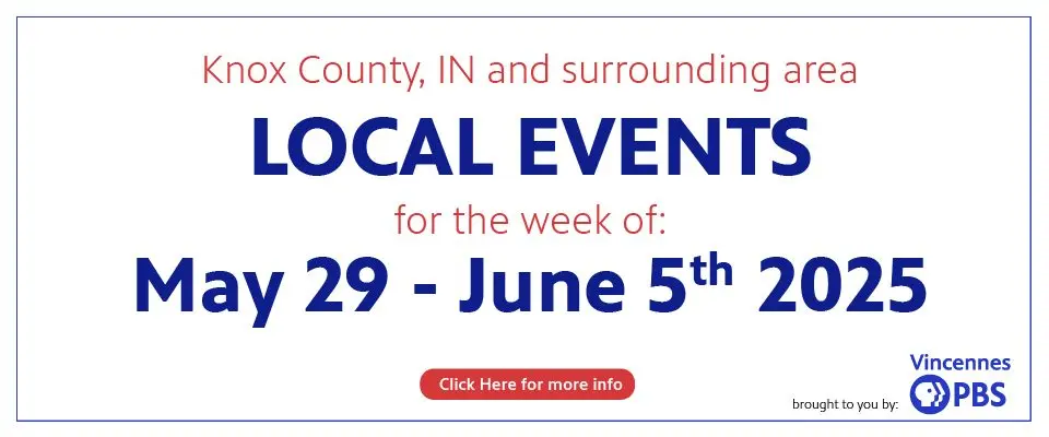 Graphic showing where to click to be directed to our local events page for this week