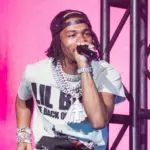 Lil Baby on the Voice Of The Hero tour at DTE Music Theater Clarkston^ Michigan - October 1 2021