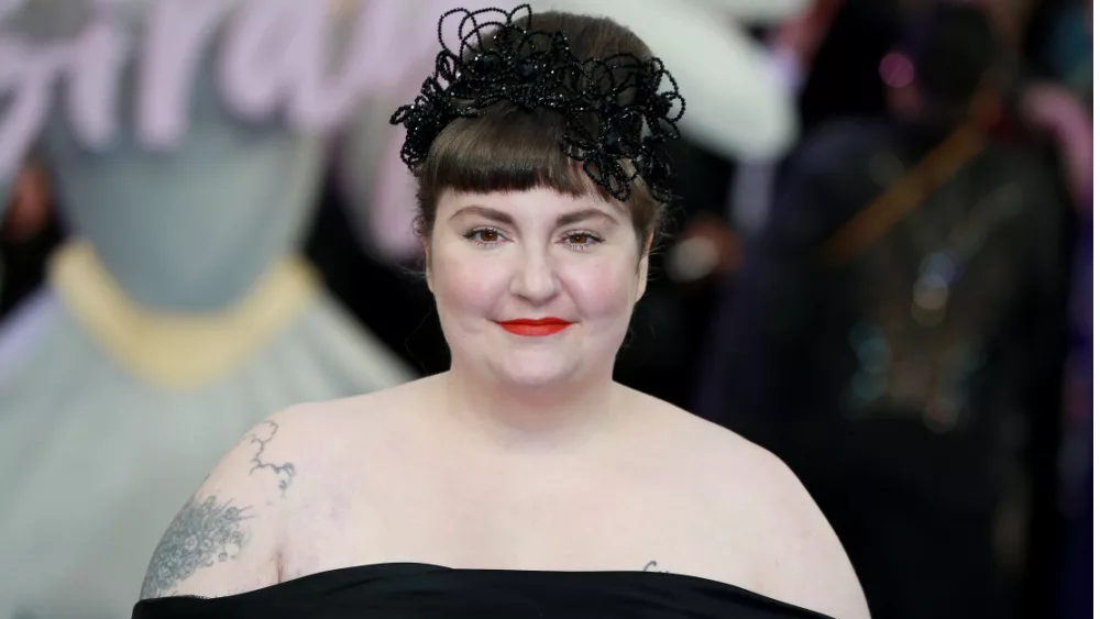 Lena Dunham attends the Catherine Called Birdy UK premiere at The Curzon Mayfair in London^ England.