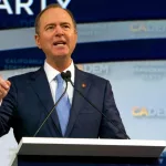 Senator Adam Schiff speaking at the Democratic Party Endorsing Convention in Long Beach^ CA. Nov 16^ 2019: