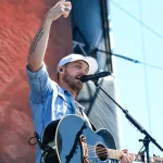 Brett Young performs at the Daytime Village on September 21^ 2019 at the Las Vegas Festival Grounds in Las Vegas^ Nevada.