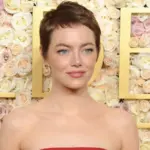 Emma Stone at the 82nd Annual Golden Globe Awards held at the Beverly Hilton Hotel in Beverly Hills^ USA on January 5^ 2025.