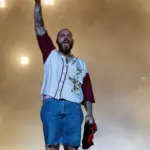 Singer Post Malone at Rock in Rio at the Olympic Park. Rio de Janeiro^ Rio de Janeiro^ Brazil - September 3^ 2022