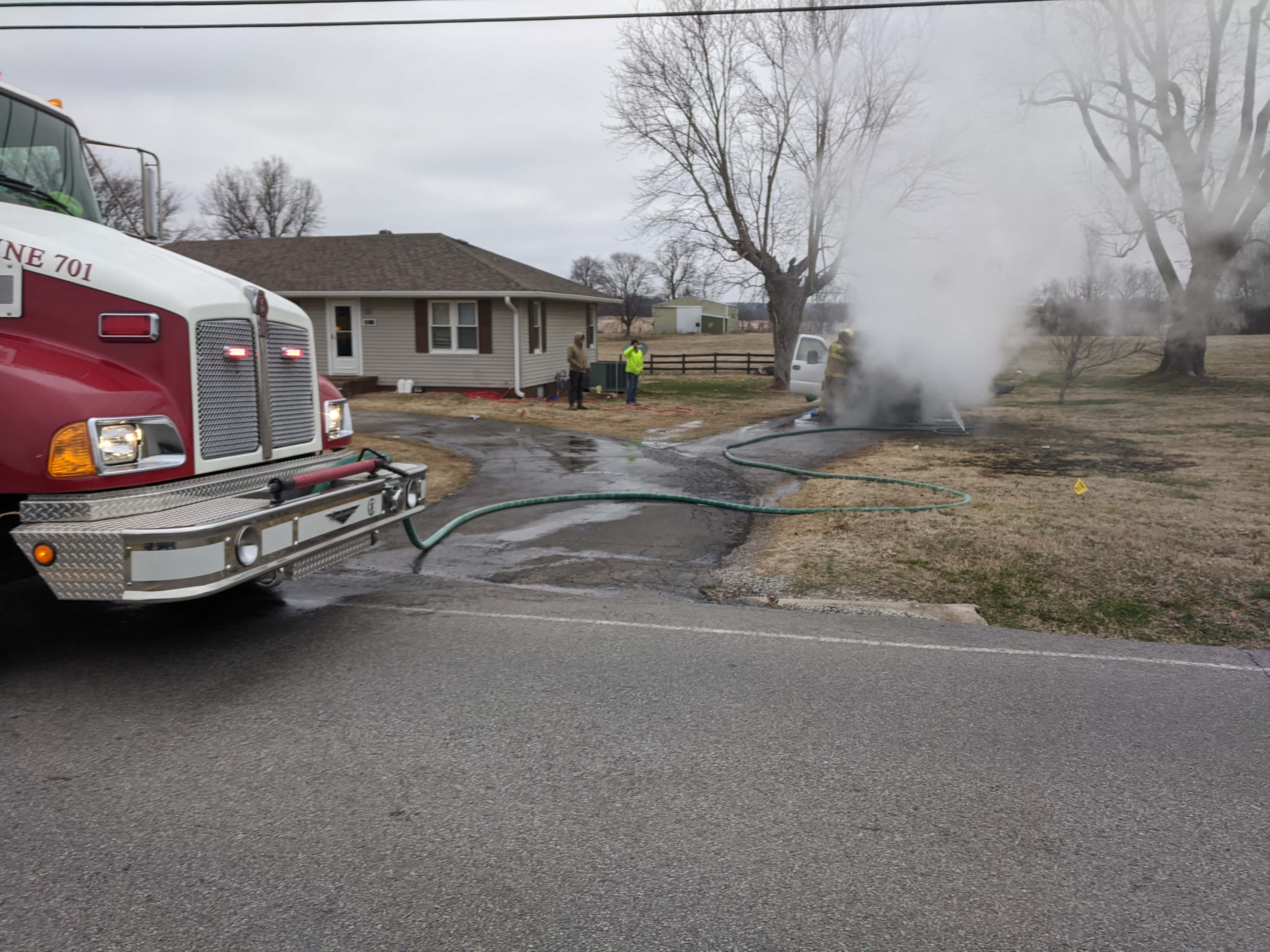 Fire Destroys Truck in Fredonia WPKY 103.3 FM 1580 AM