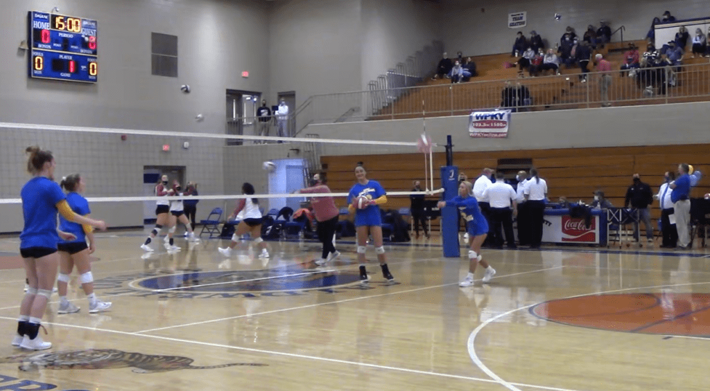 Volleyball State Tournament Caldwell Co Lady Tigers v McCracken Co Lady Mustangs 11/02/2020