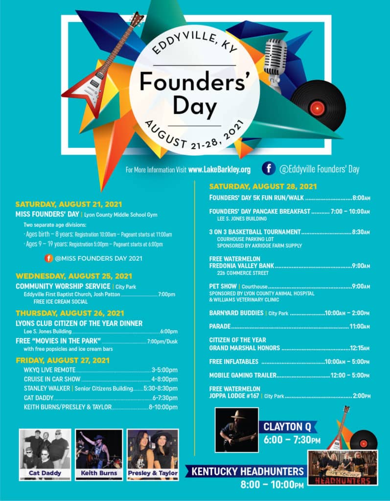 Eddyville Founder’s Day 2021 WPKY 103.3 FM 1580 AM