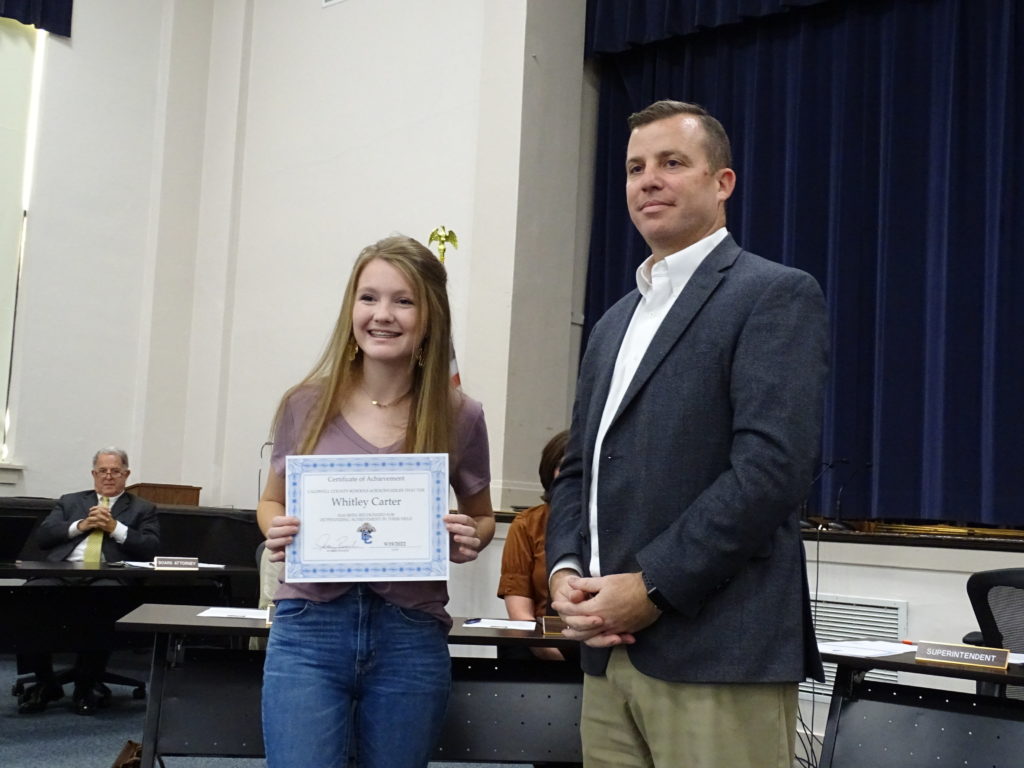Caldwell FFA Junior Livestock, Dairy Judging Teams Recognized By Board (w/PHOTOS) - Vimarsana News