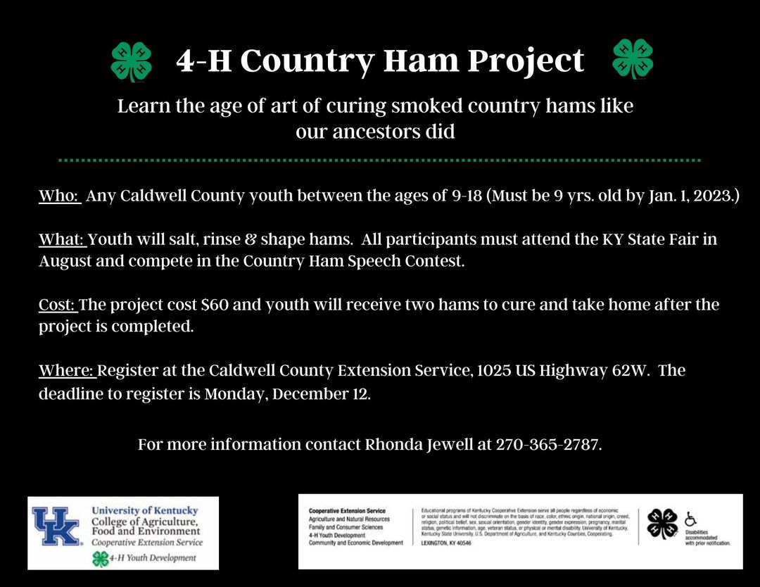 4-H Country Ham Project WPKY 103.3 FM