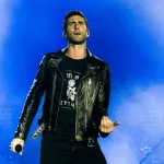 Adam Levine of MAROON 5 on stage of Rock In Rio Festival RIO DE JANEIRO^ SEPTEMBER 15^ 2017