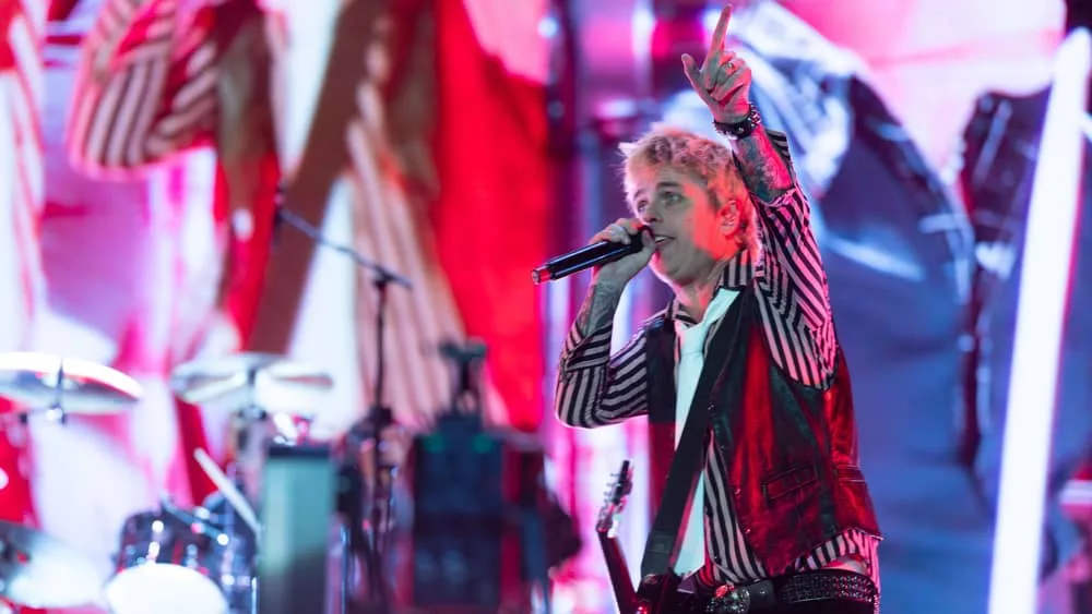 Green Day perform at the When We Were Young festival in Las Vegas^ Nevada on 21 October 2023.