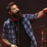 Jordan Davis performs at CMT's RAMJAM on June 3^ 2019 at TopGolf in Nashville^ Tennessee.