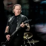 James Hetfield of Metallica during show on Tuesday 18th June 2019 Manchester Etihad Stadium