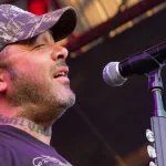 Aaron Lewis plays to the crowd at the Rockstar Uproar Festival on September 25^ 2012 in Nampa^ Idaho.