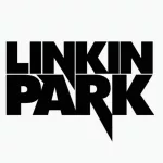 Linkin Park' Popular editorial vector logo is printed on white paper.