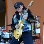 Carlos Santana performs at the 50th Anniversary of the New Orleans Jazz and Heritage Festival on Friday^ April 26^ 2019.