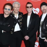 Bono^ Adam Clayton^ Larry Mullen Jr and The Edge of U2 attend the 13th Annual MusiCares MAP Fund Benefit Concert at PlayStation Theater on June 26^ 2017 in New York City.