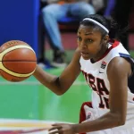 Tina Charles^ USA team during basketball game between UMMC (Yekaterinburg^ Russia) and USA National Team on UMMC Cup contest. USA won 78:63 on October 11^ 2009.