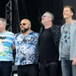 Canadian rock band Barenaked Ladies perform at an outdoor concert in Indiana. Speedway^ IN/USA - May 26^ 2017